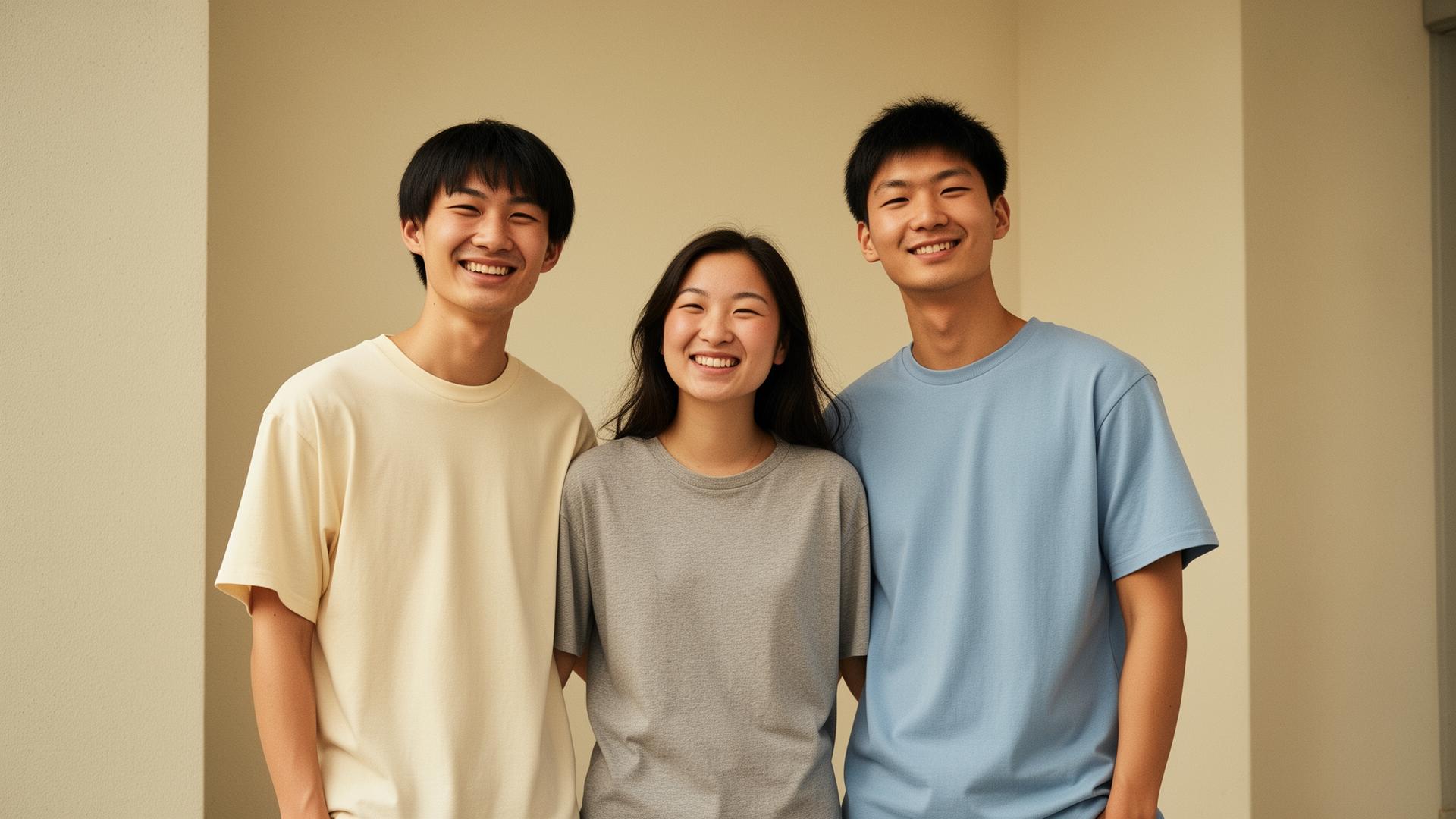 Friends wearing Hyphen Supply Co. tees
